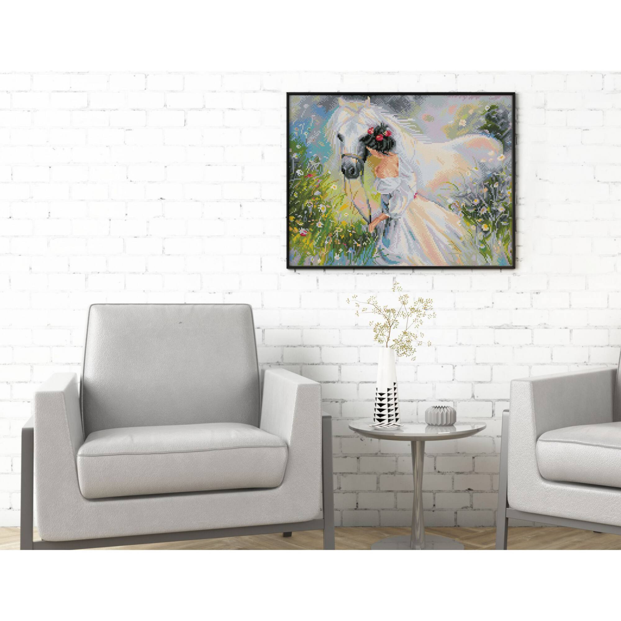 Diamond Dotz® Intermediate Field of Dreams Pre-Framed Diamond Painting Kit